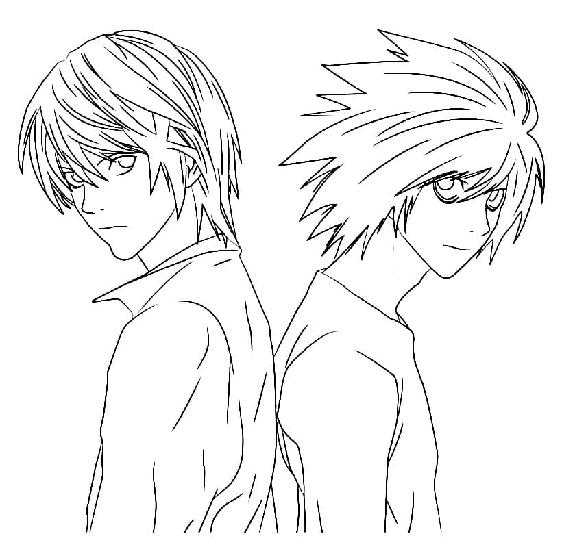 Death Note ausdrucken ausmalbilder