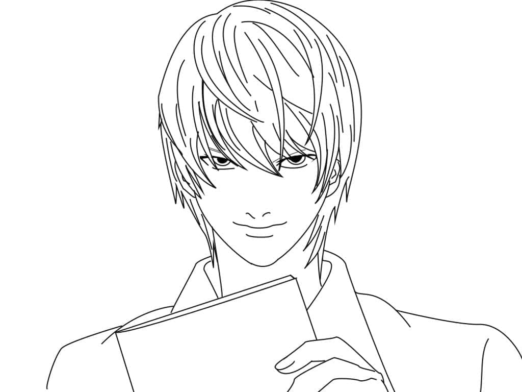 Death Note druckfertig ausmalbilder