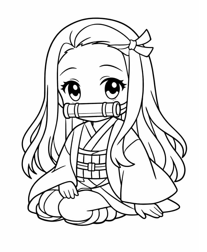 Demon Slayer Figur Nezuko ausmalbilder