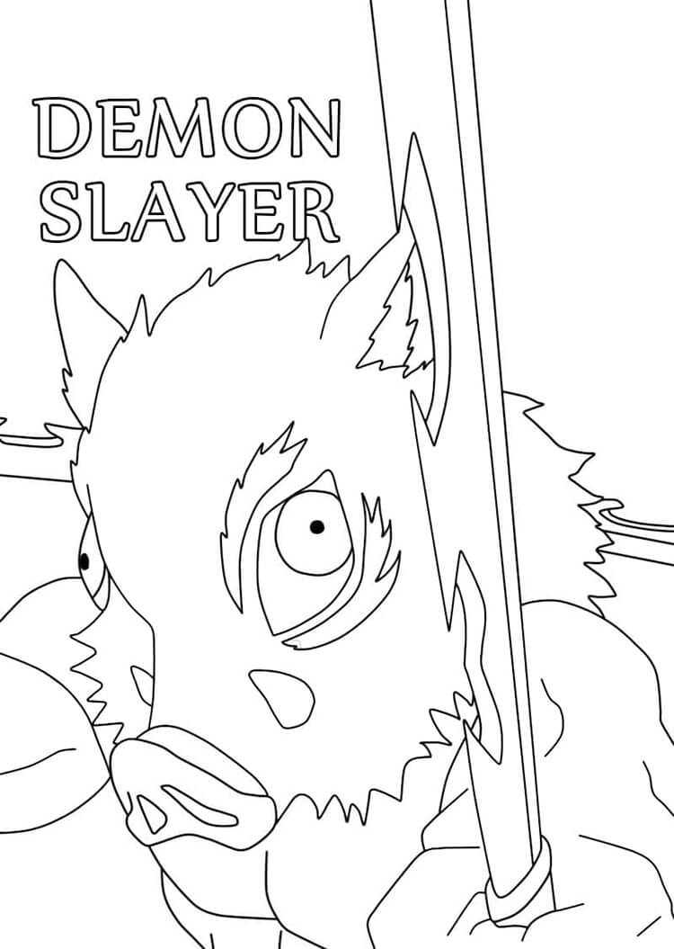 Demon Slayer für 3-jährige Kinder ausmalbilder