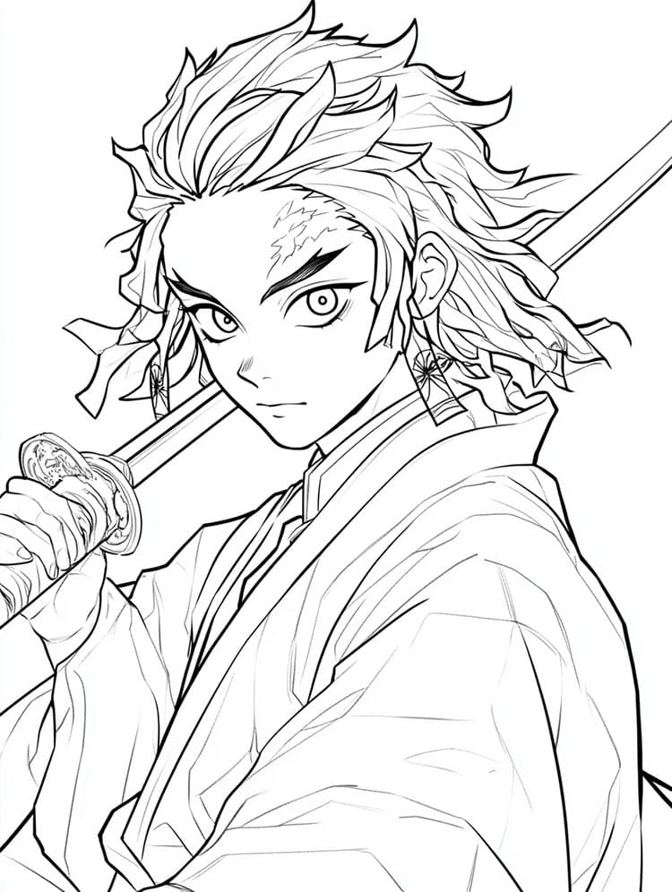 Demon Slayer ausmalbilder