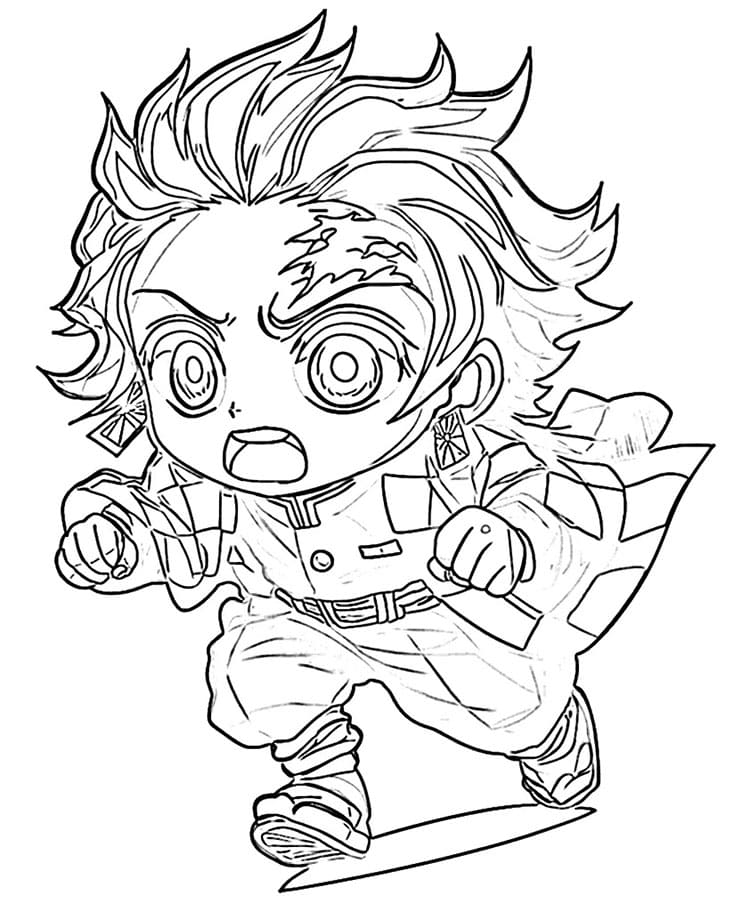 Demon Slayer gratis ausmalbilder