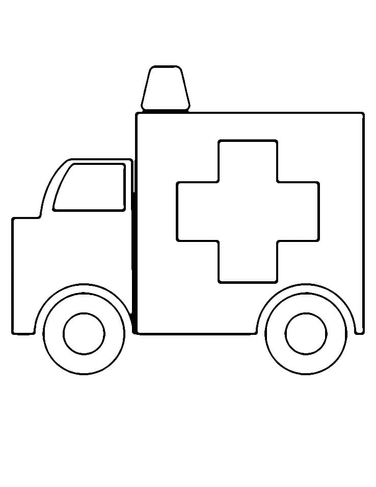 Der Krankenwagen ausmalbilder