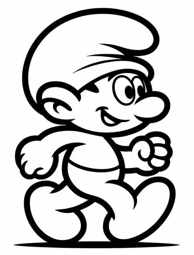 Die Schlümpfe für 5-jährige Kinder ausmalbilder