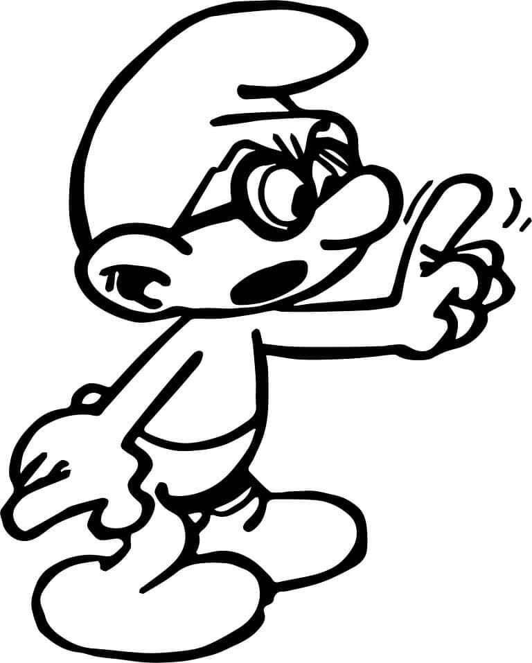 Die Schlümpfe für 6-jährige Kinder ausmalbilder