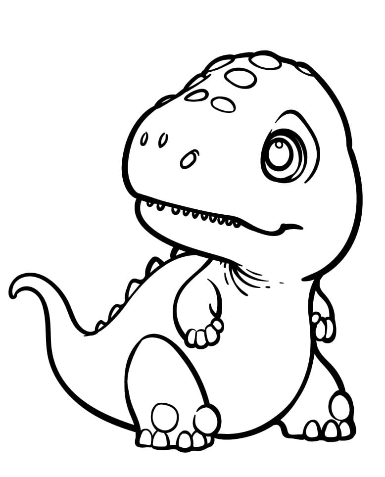 Dinosaurier Gratis ausmalbilder