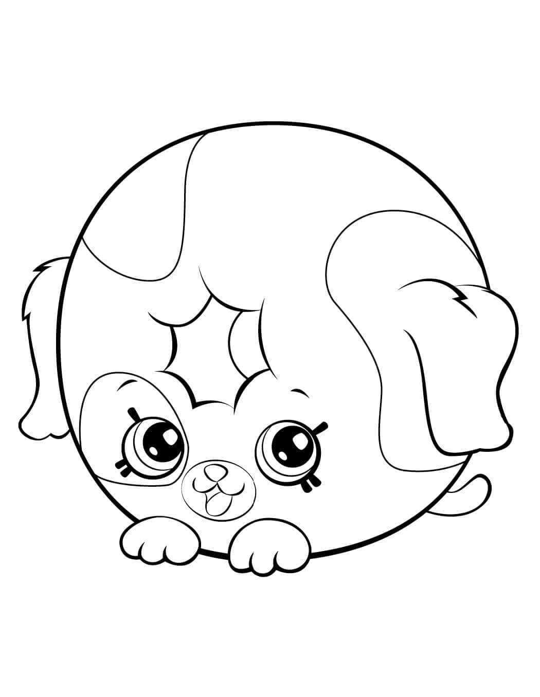 Dolly Donut Shopkins ausmalbilder