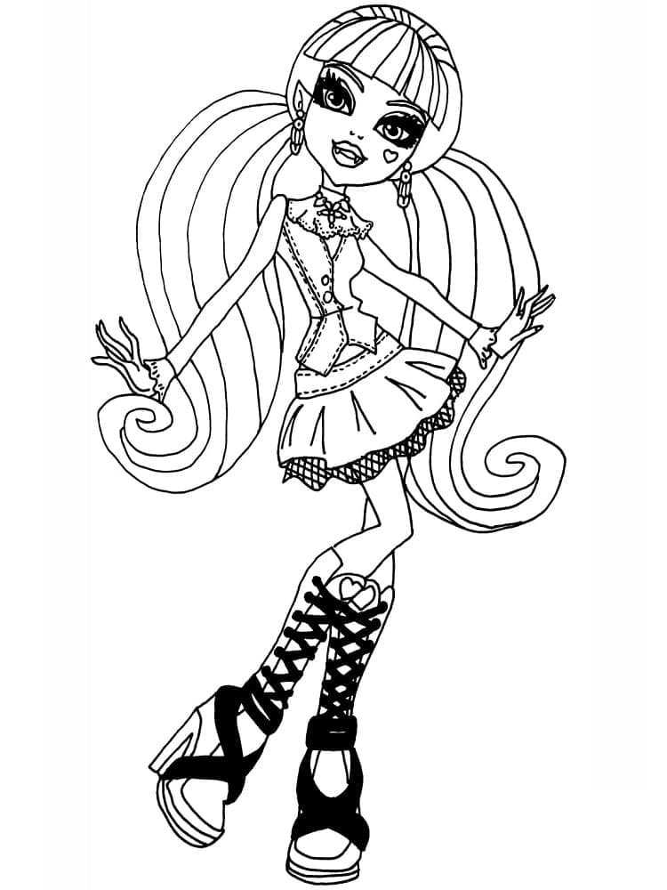 Draculaura Monster High ausmalbilder