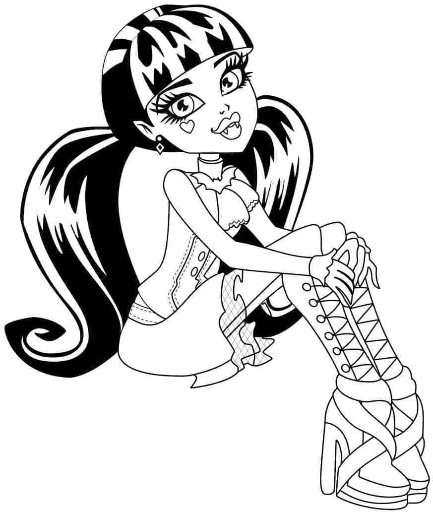 Draculaura di Monster High ausmalbilder