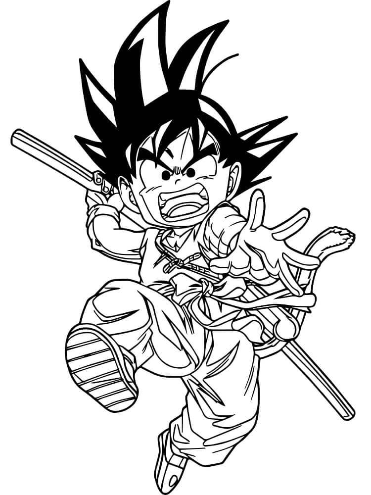 Dragon Ball Goku ausmalbilder
