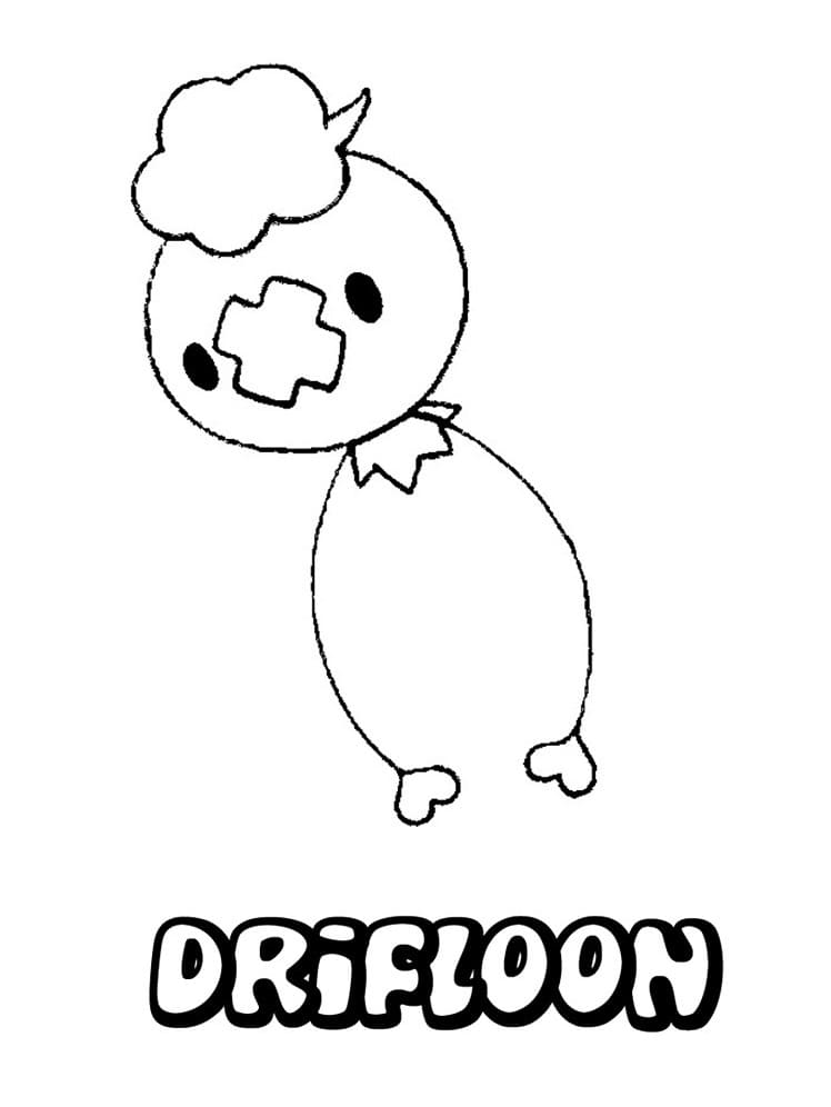 Drifloon Pokemon ausmalbilder