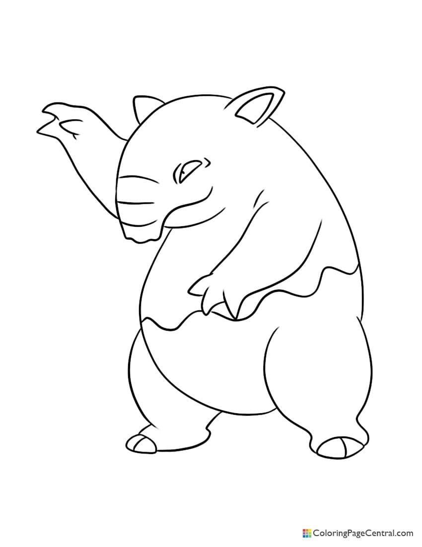 Drowzee Pokemon ausmalbilder
