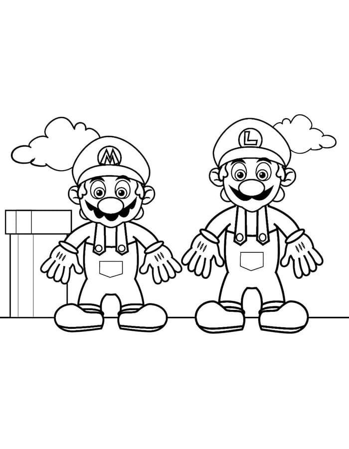 Druckbar Mario Für Kinder ausmalbilder