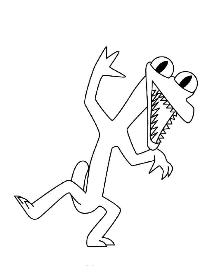 Druckbar Rainbow Friends Für Kinder ausmalbilder