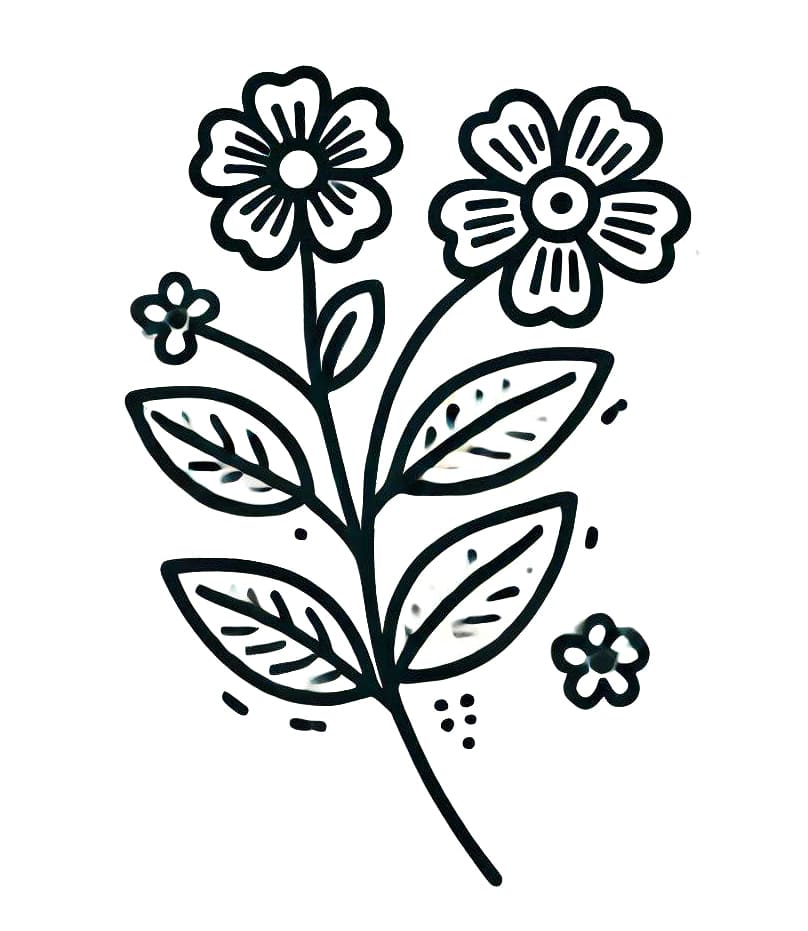 Druckbare Blume kostenlos ausmalbilder