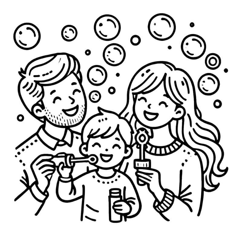 Druckbare Familie Bild ausmalbilder