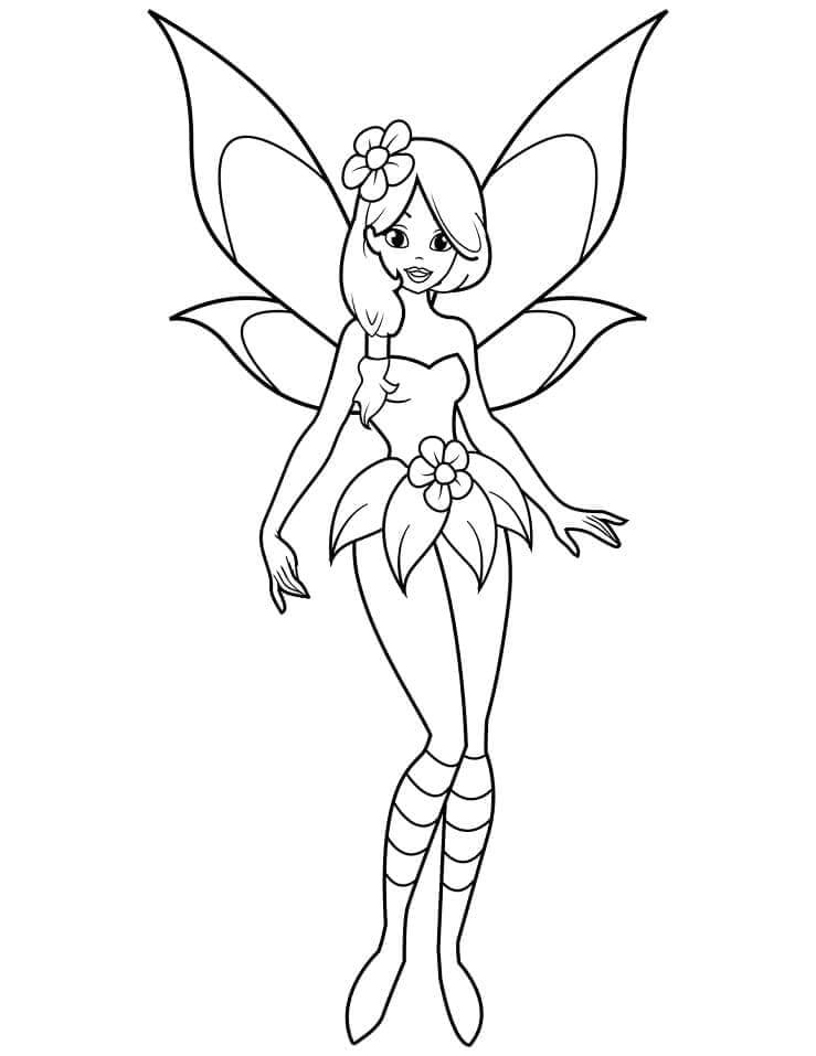 Druckbare Fee ausmalbilder