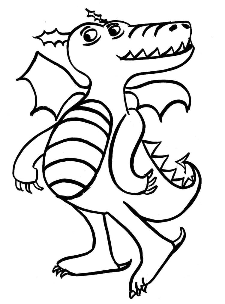 Druckbare Kinder-Version Drache ausmalbilder