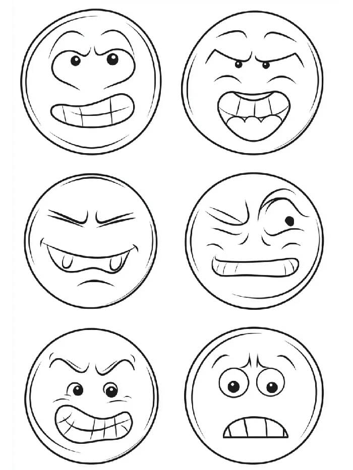 Emoji ausmalbilder