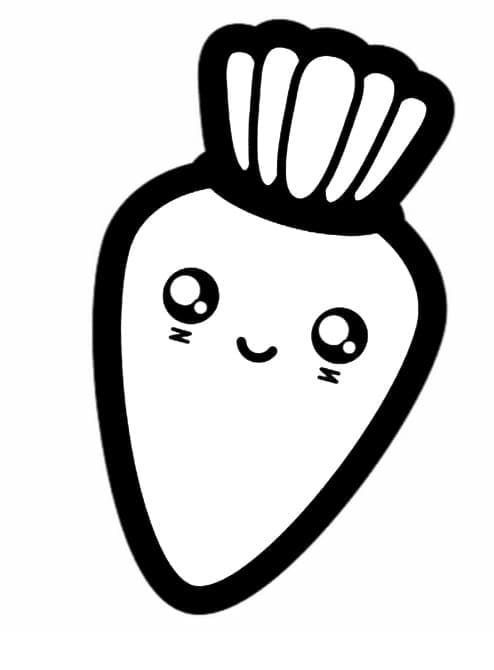 Druckbare Kinder-Version Karotte ausmalbilder