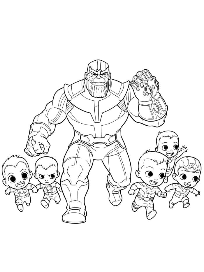Thanos ausmalbilder