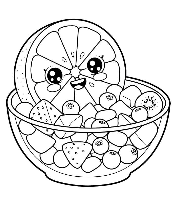 Druckbare Kinder-Version Zitrone ausmalbilder