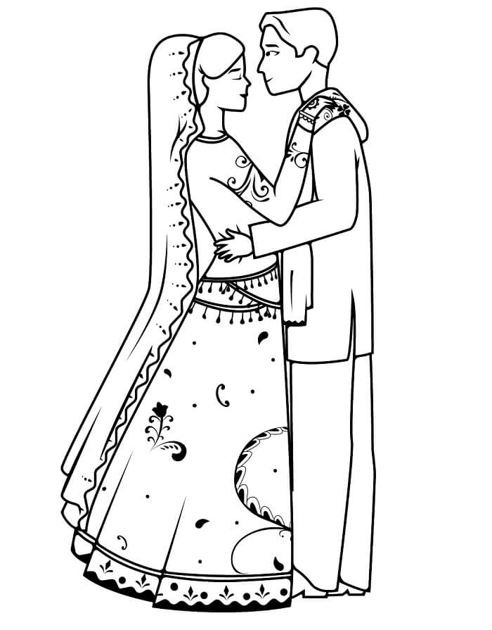 Druckbare Kostenlose Hochzeit ausmalbilder