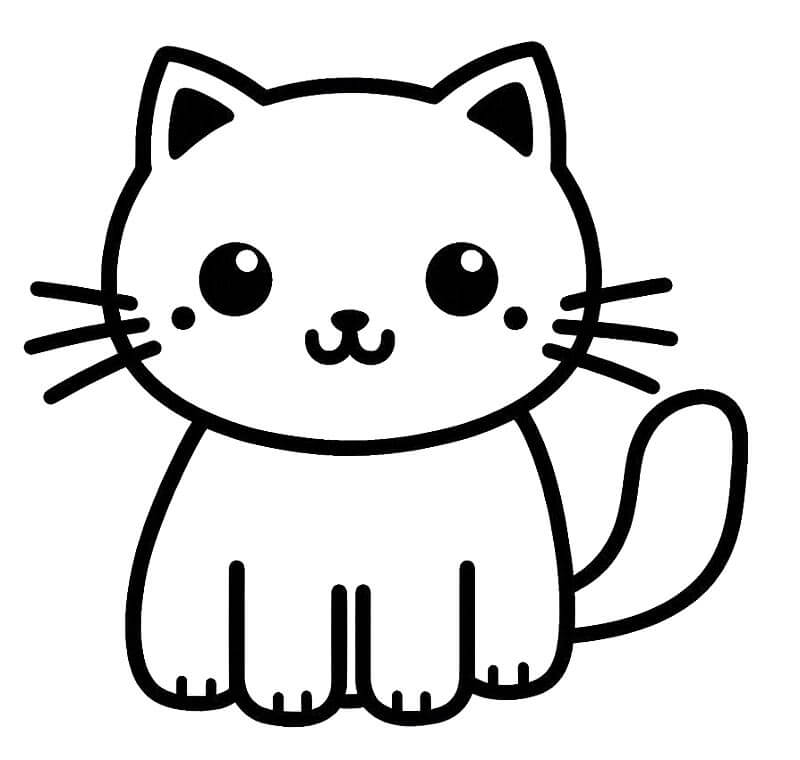 Druckbare Kostenlose Katze ausmalbilder