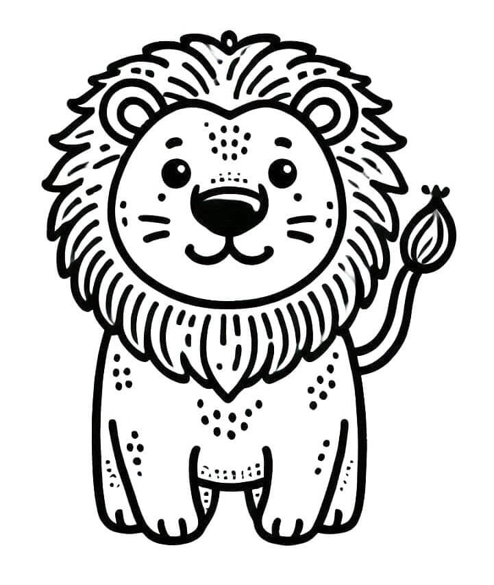 Druckbare Kostenlose Löwe ausmalbilder