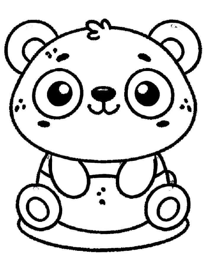 Druckbare Kostenlose Panda ausmalbilder