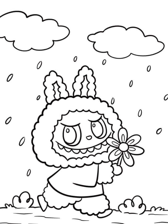 Druckbare Labubu ausmalbilder