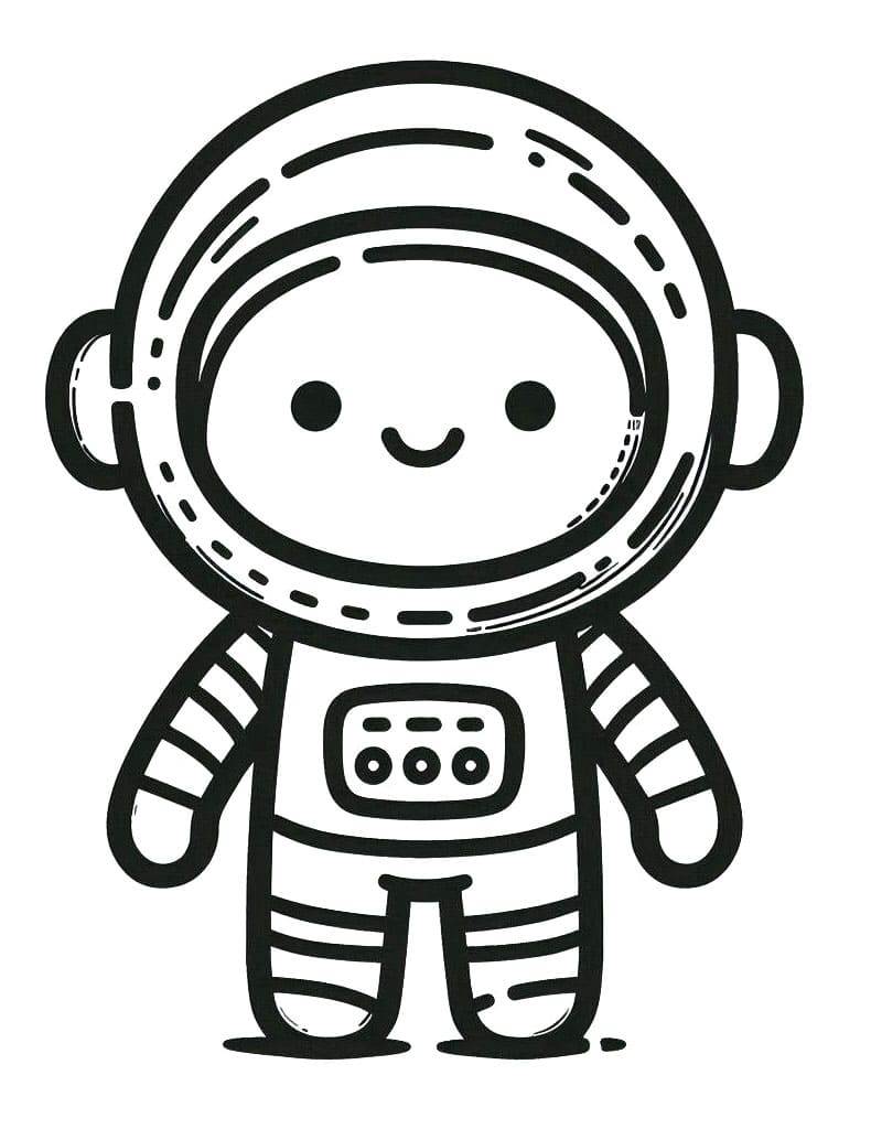 Druckbarer Astronaut ausmalbilder