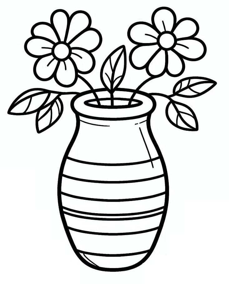 Blumentopf ausmalbilder