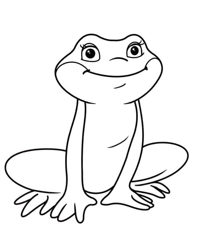 Druckbarer Frosch ausmalbilder