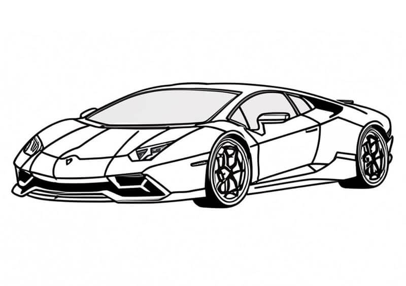 Druckbarer Gratis-Lamborghini ausmalbilder