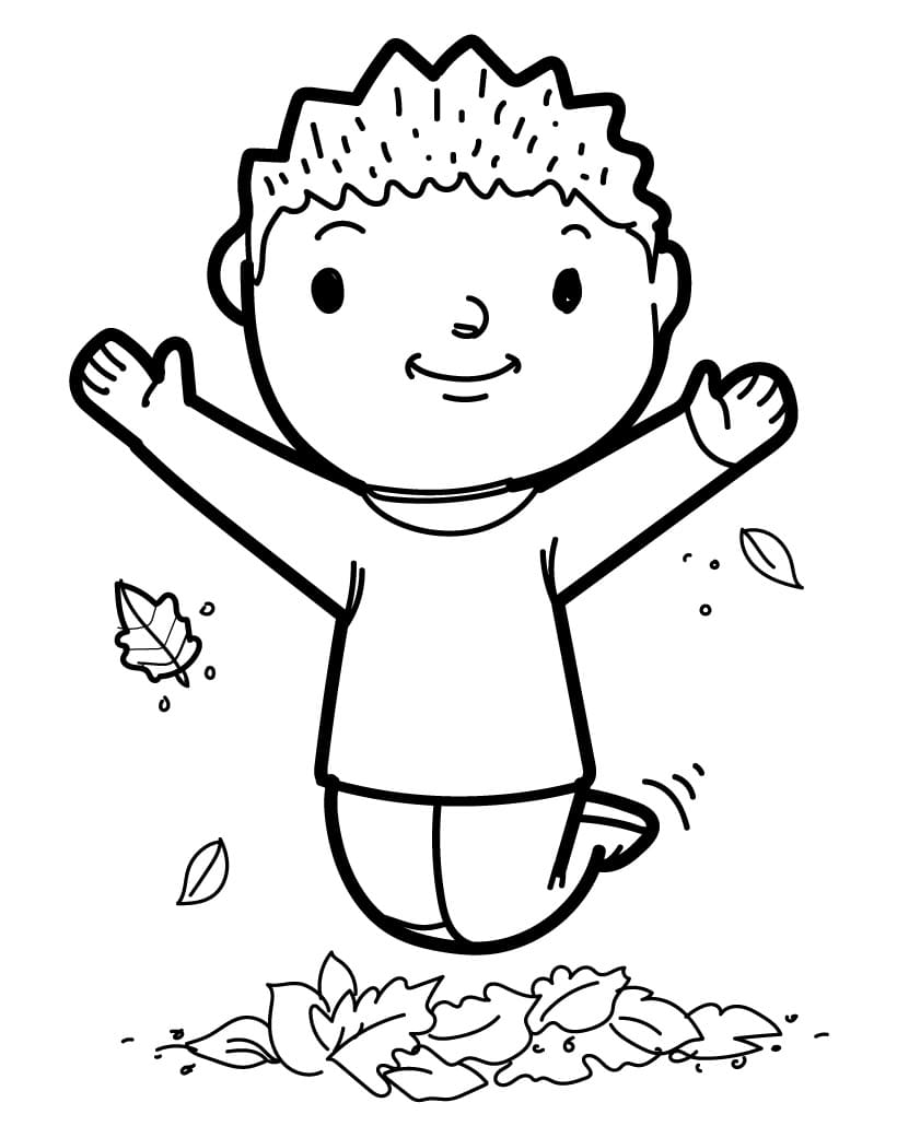 Druckbarer Herbst ausmalbilder