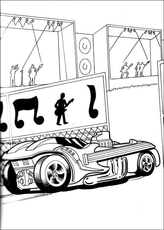 Druckbarer Hot Wheels kostenlos ausmalbilder