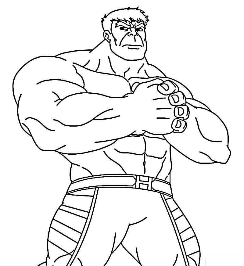 Druckbarer Hulk kostenlos ausmalbilder