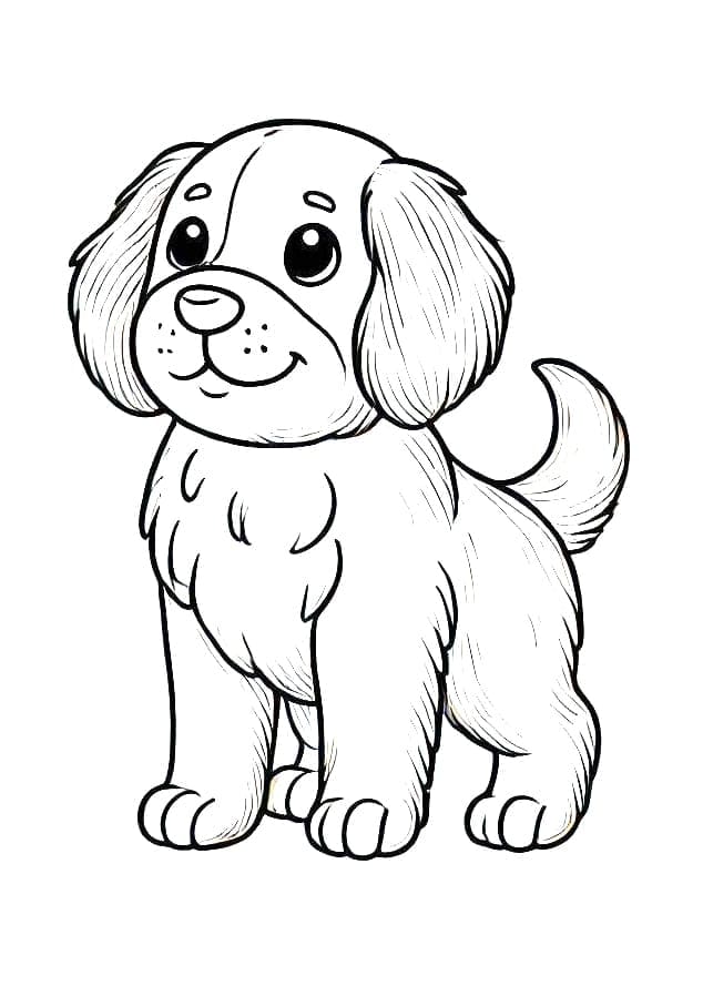 Druckbarer Hund ausmalbilder