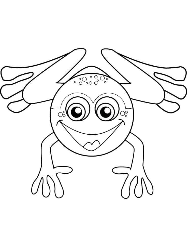 Druckbarer Kostenloser Frosch ausmalbilder