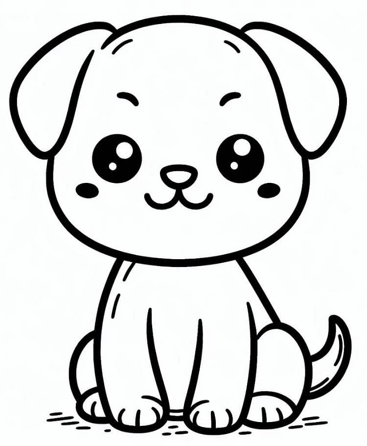 Druckbarer Kostenloser Hund ausmalbilder