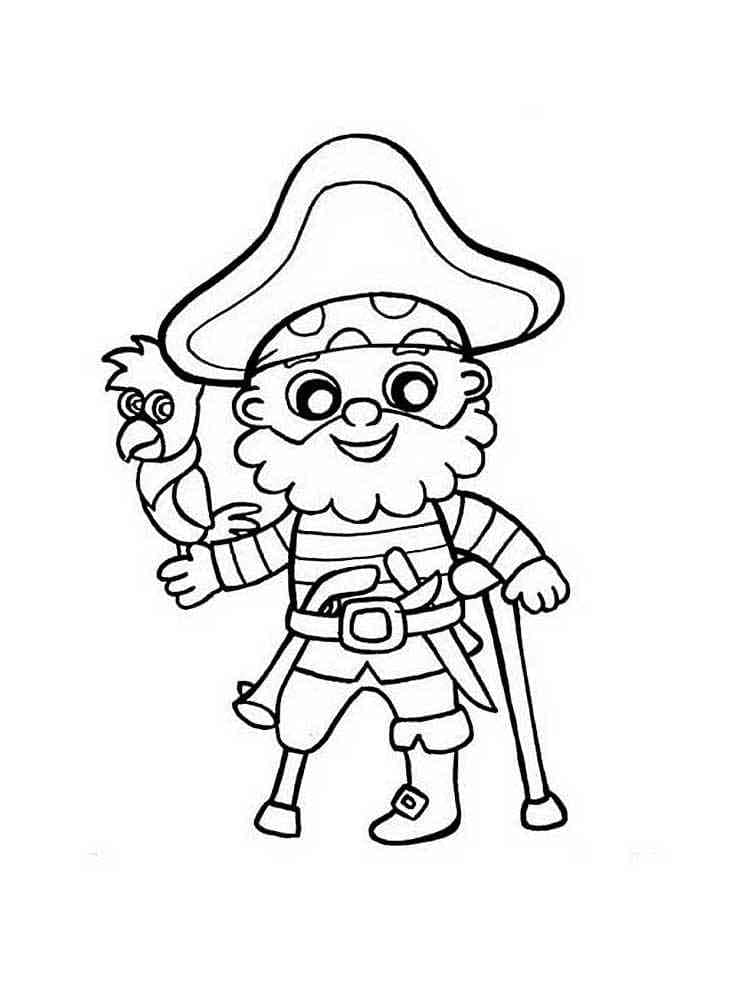 Druckbarer Kostenloser Pirat ausmalbilder