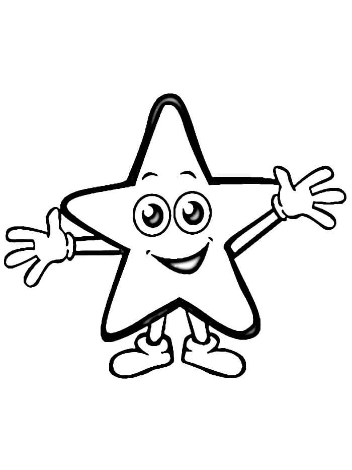Druckbarer Kostenloser Stern ausmalbilder