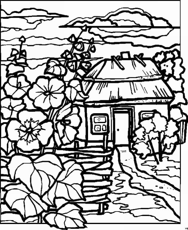 Druckbarer Landschaft kostenlos ausmalbilder