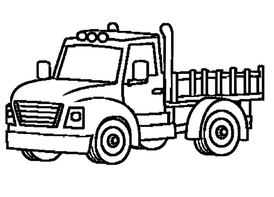 Druckbarer Lastwagen ausmalbilder