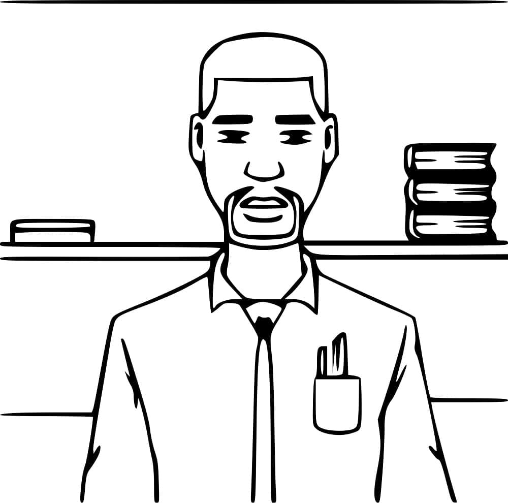 Druckbarer Lehrer ausmalbilder