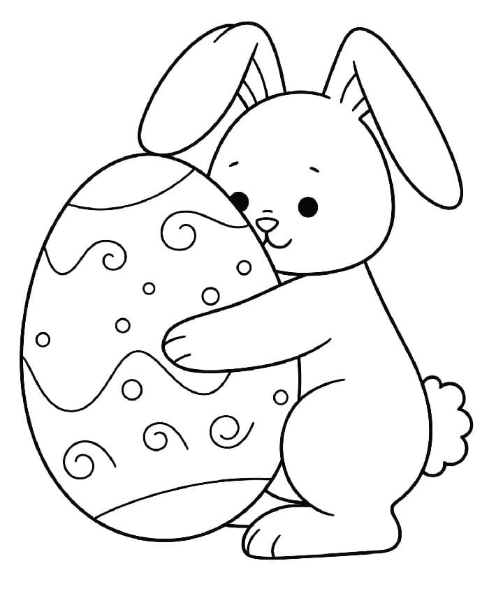 Druckbarer Osterhase ausmalbilder