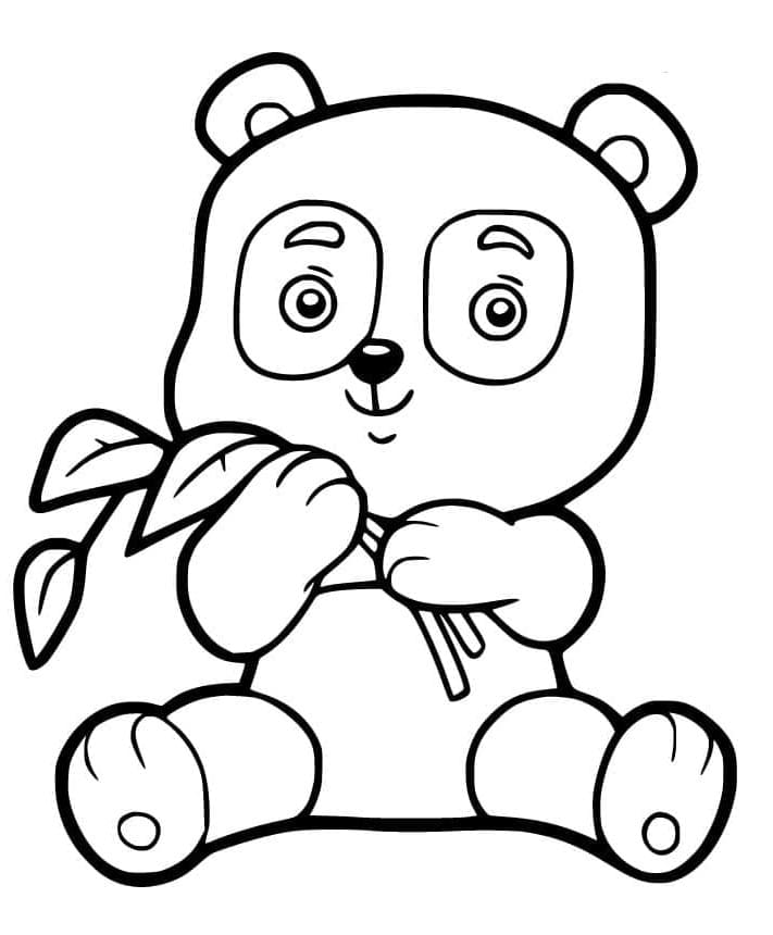 Druckbarer Panda ausmalbilder