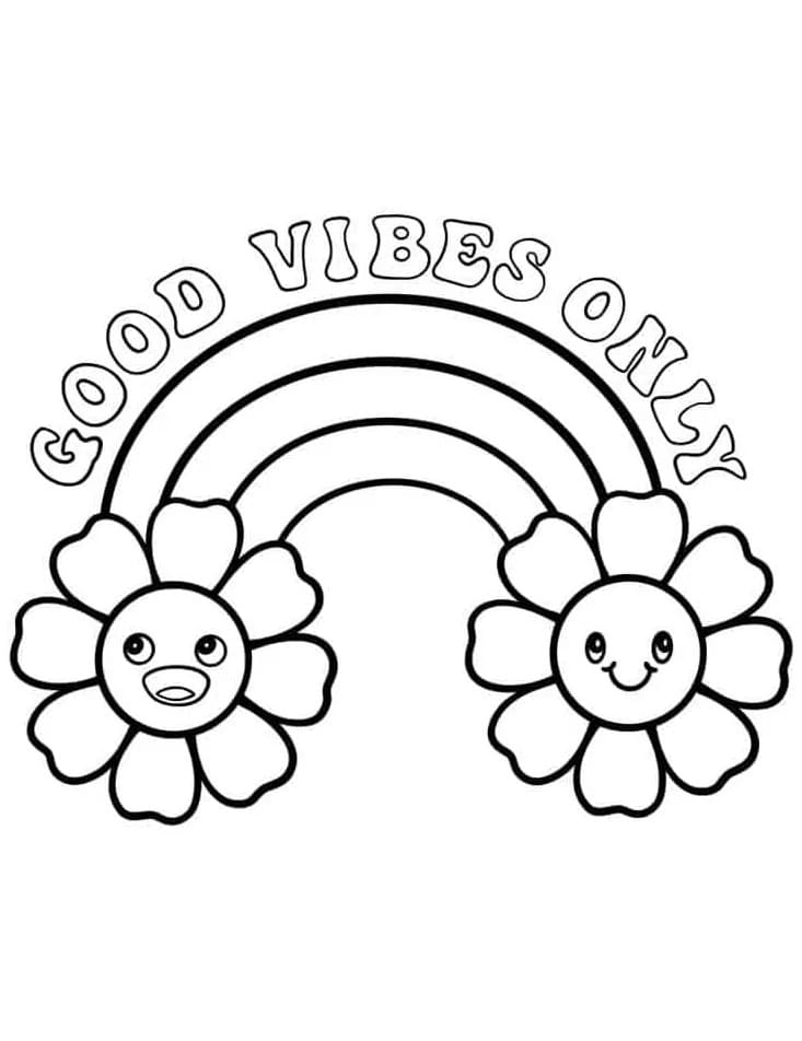Druckbarer Regenbogen ausmalbilder