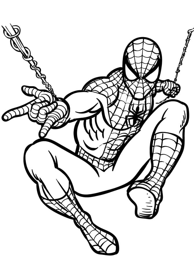 Druckbarer Spiderman ausmalbilder